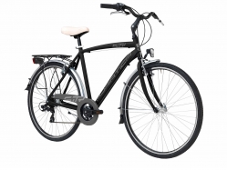 Комфортный велосипед Adriatica Sity 3 Man, черный, 6 скоростей, размер рамы: 500мм (19,5)